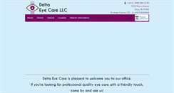 Desktop Screenshot of deltaeyecares.com