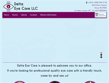Tablet Screenshot of deltaeyecares.com